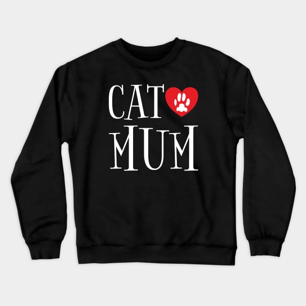 Cat Mum Crewneck Sweatshirt by DPattonPD